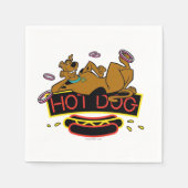 Scooby-Doo Hot Dog Neon Sign Servetten (Voorkant)
