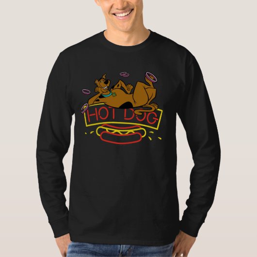 Scooby-Doo Hot Dog Neon Sign T-shirt (Voorkant)