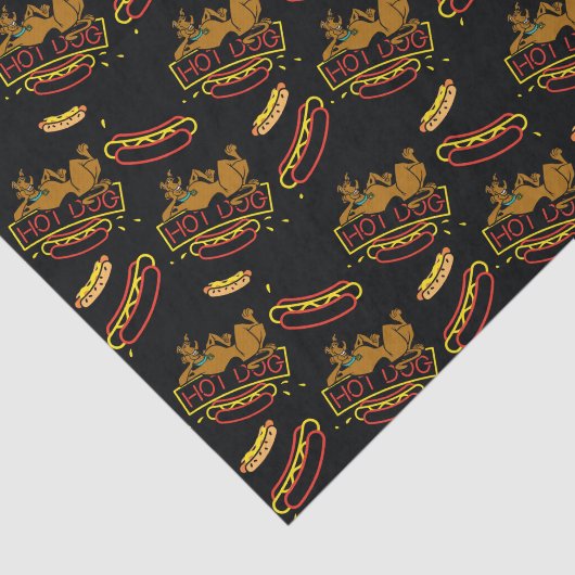 Scooby-Doo Hot Dog Neon Sign Tissuepapier (Detail)