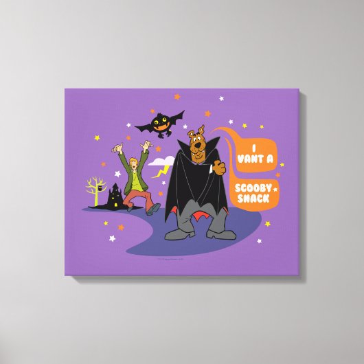 Scooby-Doo | I Vant a Scooby Snack Canvas Afdruk (Voorkant)