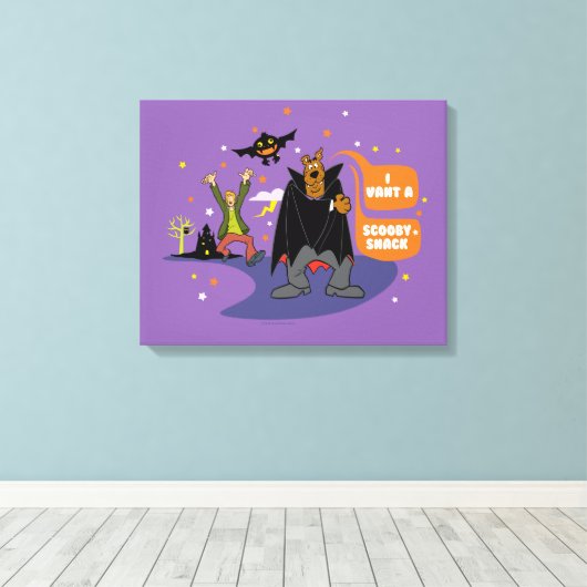 Scooby-Doo | I Vant a Scooby Snack Canvas Afdruk (Insitu (Houten vloer))