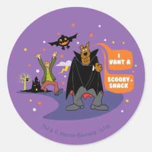 Scooby-Doo   I Vant a Scooby Snack Ronde Sticker