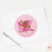 Scooby-Doo - Ik ben allemaal harten voor jou Ronde Sticker (Envelop)