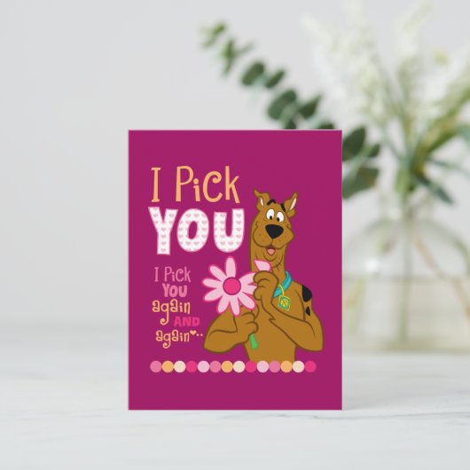 Scooby Doo - Ik kies je Briefkaart (Staand voorkant)