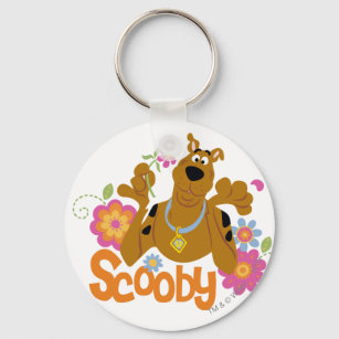 Scooby-Doo in bloemen Sleutelhanger