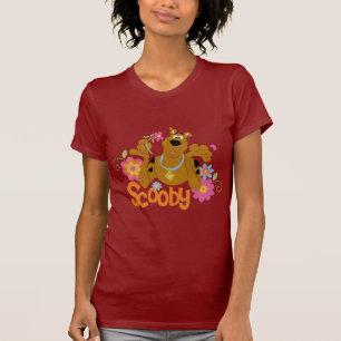 Scooby-doo in bloemen t-shirt