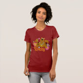 Scooby-Doo in bloemen T-shirt (Voorkant volledig)