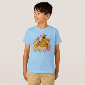 Scooby-Doo in bloemen T-shirt (Voorkant volledig)