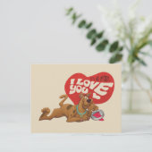 Scooby-Doo - It's No Mystery... I Love You Feestdagenkaart (Staand voorkant)