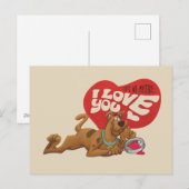 Scooby-Doo - It's No Mystery... I Love You Feestdagenkaart (Voorkant / Achterkant)