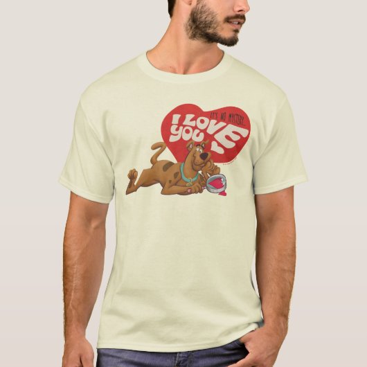 Scooby-Doo - It's No Mystery... I Love You T-shirt (Voorkant)