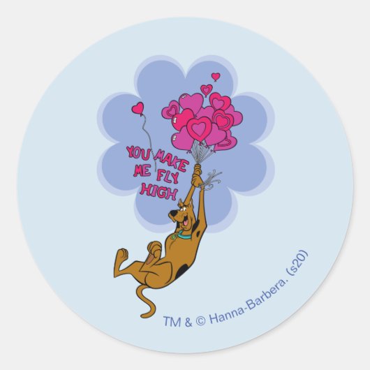 Scooby-doo - Je maakt me hoog Ronde Sticker (Voorkant)