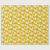 Scooby-Doo | Karakter Floral Patroon Cadeaupapier (Vlak)