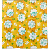 Scooby-Doo | Karakter Floral Patroon Douchegordijn (Voorkant)