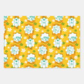 Scooby-Doo | Karakter Floral Patroon Inpakpapier Vel (Voorkant)