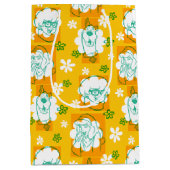 Scooby-Doo | Karakter Floral Patroon Medium Cadeauzakje (Voorkant)