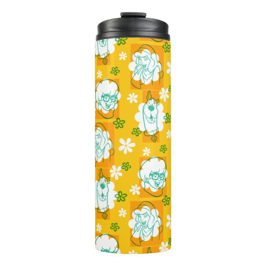 Scooby-Doo | Karakter Floral Patroon Thermosbeker (Voorkant)
