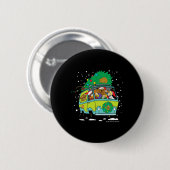 Scooby Doo Kerst Mystery Machine Ronde Button 5,7 Cm (Voorkant /achterkant)