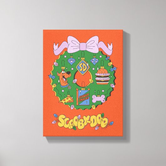 Scooby-Doo Kerst Snack Krans Grafiek Canvas Afdruk (Voorkant)