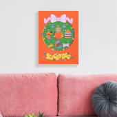 Scooby-Doo Kerst Snack Krans Grafiek Canvas Afdruk (Insitu (Woonkamer))