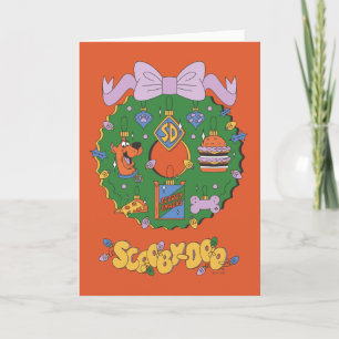 Scooby-Doo Kerst Snack Krans Grafiek Feestdagen Kaart