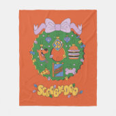 Scooby-Doo Kerst Snack Krans Grafiek Fleece Deken (Voorkant)