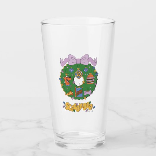 Scooby-Doo Kerst Snack Krans Grafiek Glas (Voorkant)