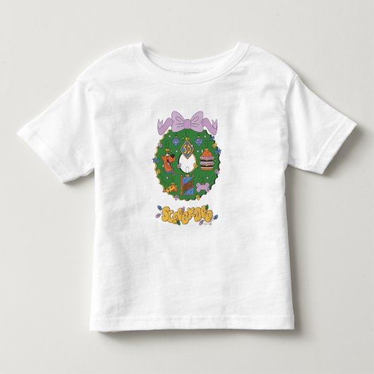 Scooby-Doo Kerst Snack Krans Grafiek Kinder Shirts (Voorkant)