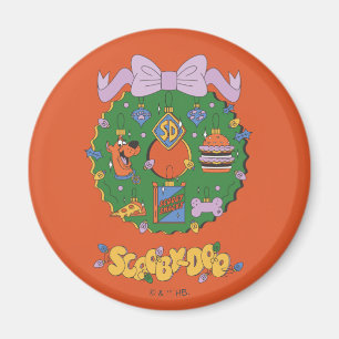 Scooby-Doo Kerst Snack Krans Grafiek Magneet