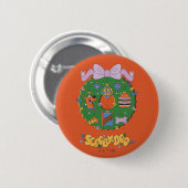 Scooby-Doo Kerst Snack Krans Grafiek Ronde Button 5,7 Cm (Voorkant /achterkant)