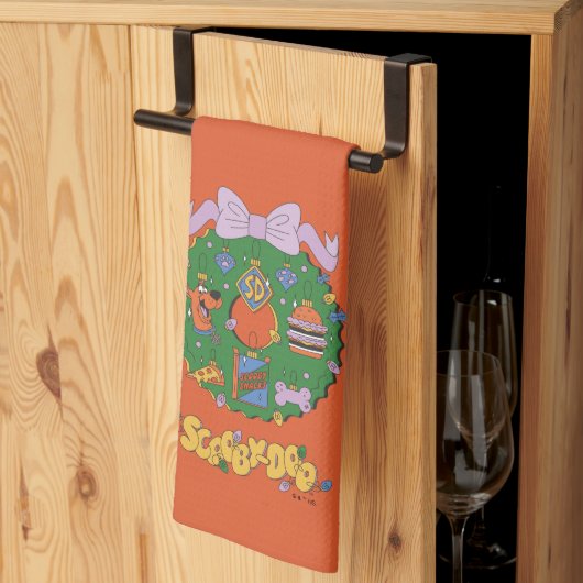 Scooby-Doo Kerst Snack Krans Grafiek Theedoek (Derde Gevouwen)