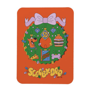Scooby-Doo Kerst Snack Krans Grafisch Magneet