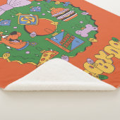 Scooby-Doo Kerst Snack Krans Grafisch Sherpa Deken (3/4)