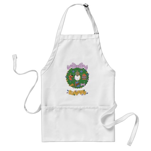 Scooby-Doo Kerst Snack Krans Grafisch Standaard Schort (Voorkant)