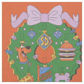 Scooby-Doo Kerst Snack Krans Grafisch Stof (Close Up)