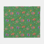 Scooby-Doo Kerst Snack Lichten Patroon Fleece Deken (Voorkant (Horizontaal))