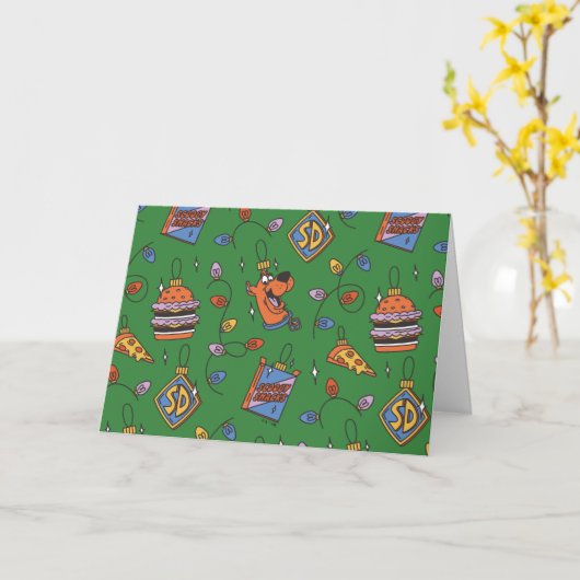 Scooby-Doo Kerst Snack Lichten Patroon Kaart (Gele Bloem)