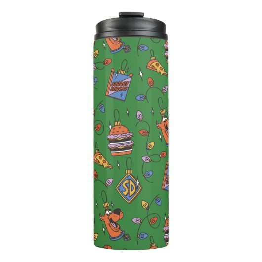 Scooby-Doo Kerst Snack Lichten Patroon Thermosbeker (Voorkant)