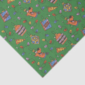 Scooby-Doo Kerst Snack Lichten Patroon Tissuepapier (Detail)