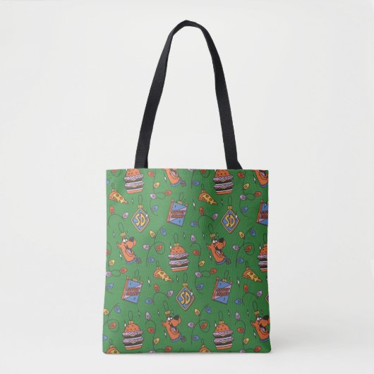 Scooby-Doo Kerst Snack Lichten Patroon Tote Bag (Voorkant)