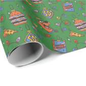 Scooby-Doo Kerst Snack Lichtjes Patroon Cadeaupapier (Rol Hoek)