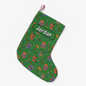 Scooby-Doo Kerst Snack Lichtjes Patroon Kleine Kerstsok (Voorkant (Hangend))