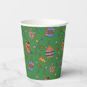 Scooby-Doo Kerst Snack Lichtjes Patroon Papieren Bekers (Achterkant)