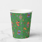 Scooby-Doo Kerst Snack Lichtjes Patroon Papieren Bekers (Rechts)