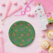 Scooby-Doo Kerst Snack Lichtjes Patroon Papieren Bordje (Feest)