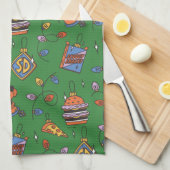 Scooby-Doo Kerst Snack Lichtjes Patroon Theedoek (Quarter Fold)