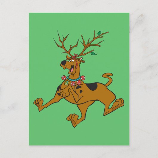 Scooby-Doo Kerstfeestdag Antlers Feestdagenkaart (Voorkant)