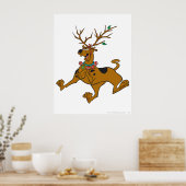 Scooby-Doo Kerstfeestdag Antlers Poster (Keuken)