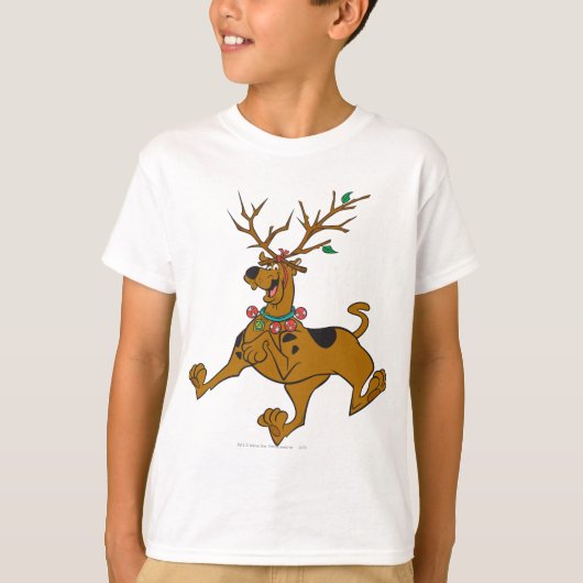 Scooby-Doo Kerstfeestdag Antlers T-shirt (Voorkant)