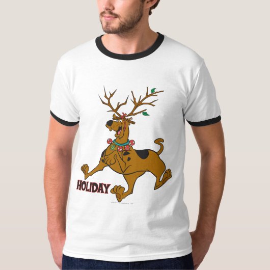 Scooby-Doo Kerstfeestdag Antlers T-shirt (Voorkant)